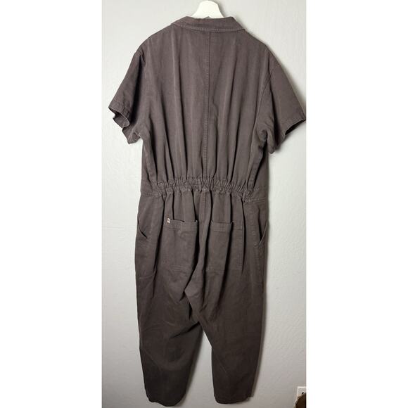 Big Bud Press Short Sleeve Jumpsuit Espresso Brown Size 2XL - Picture 2 of 4
